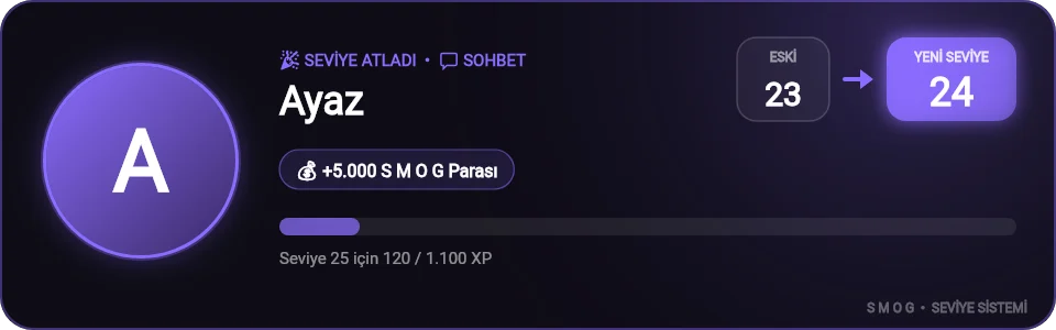 Seviye atlama kartı